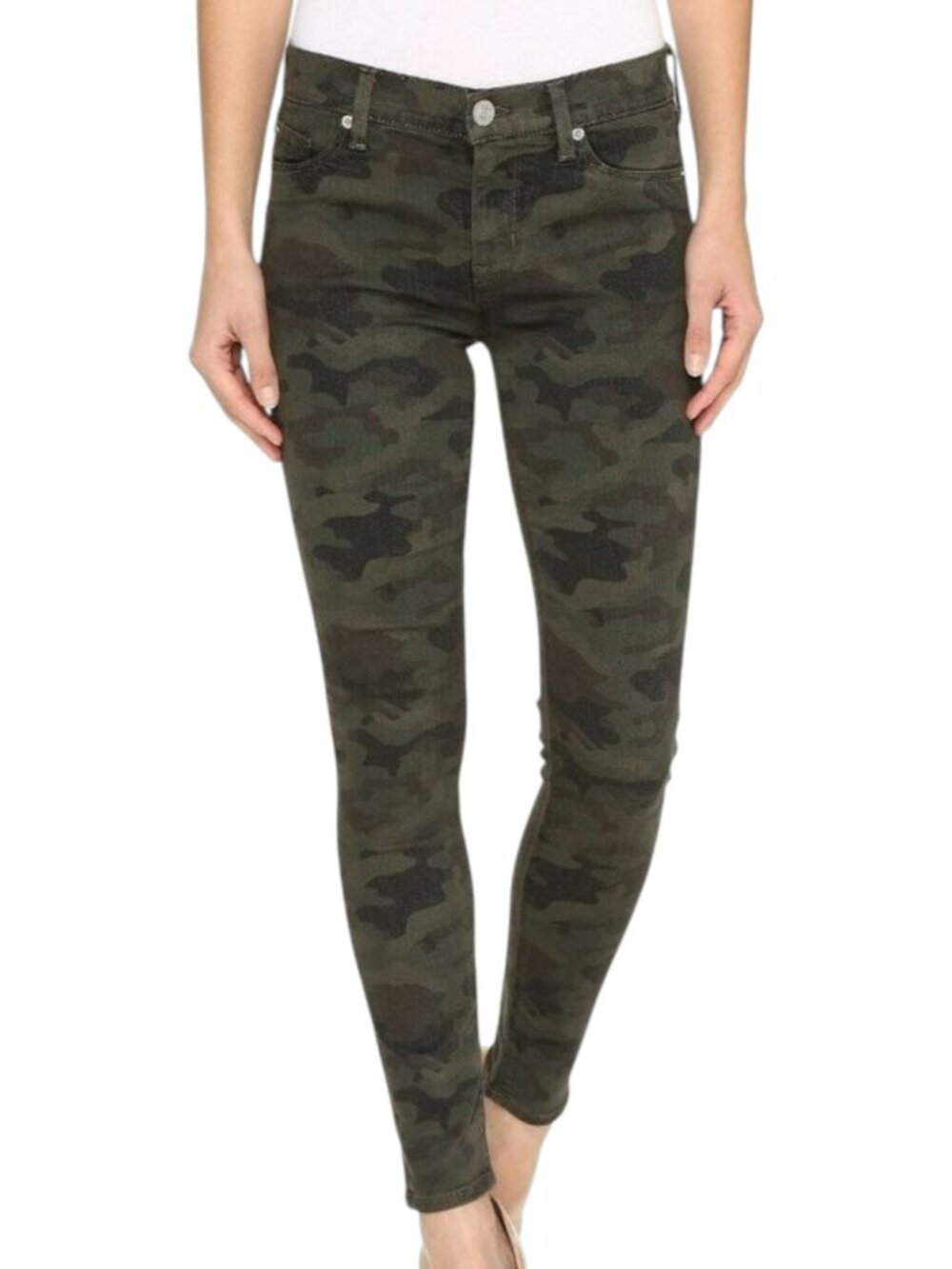 NWT Hudson Nico Mid Rise Ankle Super Skinny Camo Jeans Size 26